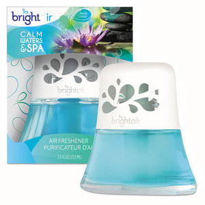 SCENTED OIL AIR FRESHENER, CALM WATERS AND SPA, BLUE, 2.5 OZ, 6/CARTON by Bright Air