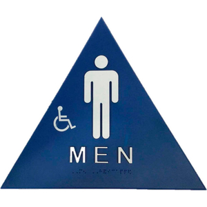 MEN'S RESTROOM SIGN, BL by Don-Jo Mfg., Inc.