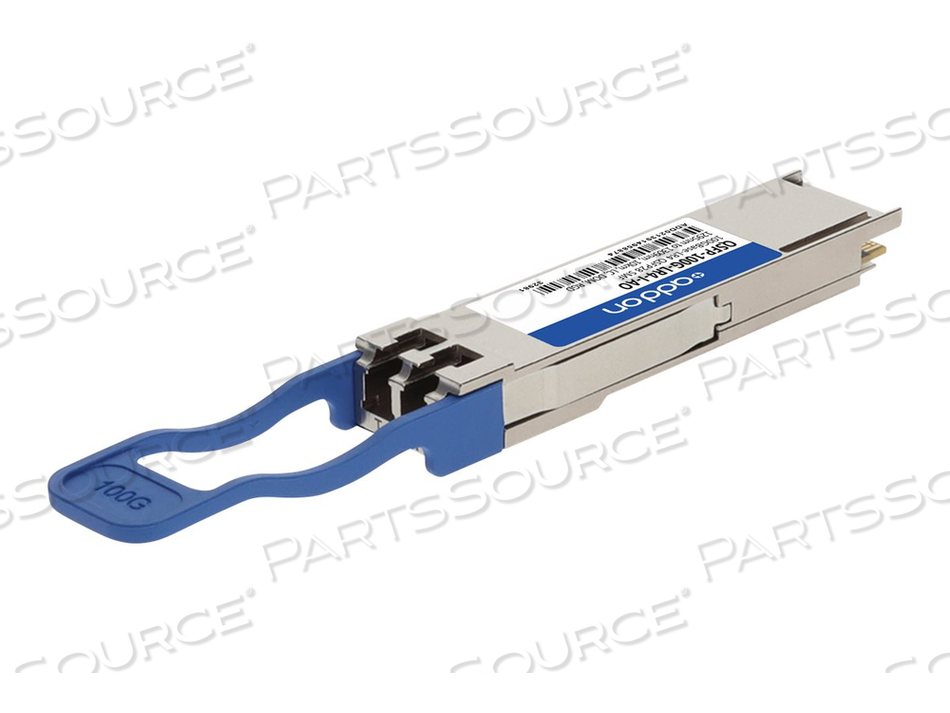 ADDON, QSFP28 TRANSCEIVER MODULE (EQUIVALENT TO: ARISTA NETWORKS QSFP-100G-LR4-I), 100 GIGABIT ETHERNET, 100GBASE-LR4, LC SINGLE-MODE, UP TO by ADDON ADDON, QSFP28 TRANSCEIVER MODULE (EQUIVALENT TO: ARISTA NETWORKS QSFP-100G-LR4-I), 100 GIGABIT ETHERNET, 100GBASE-LR4, LC SINGLE-MODE, UP TO by ADDON