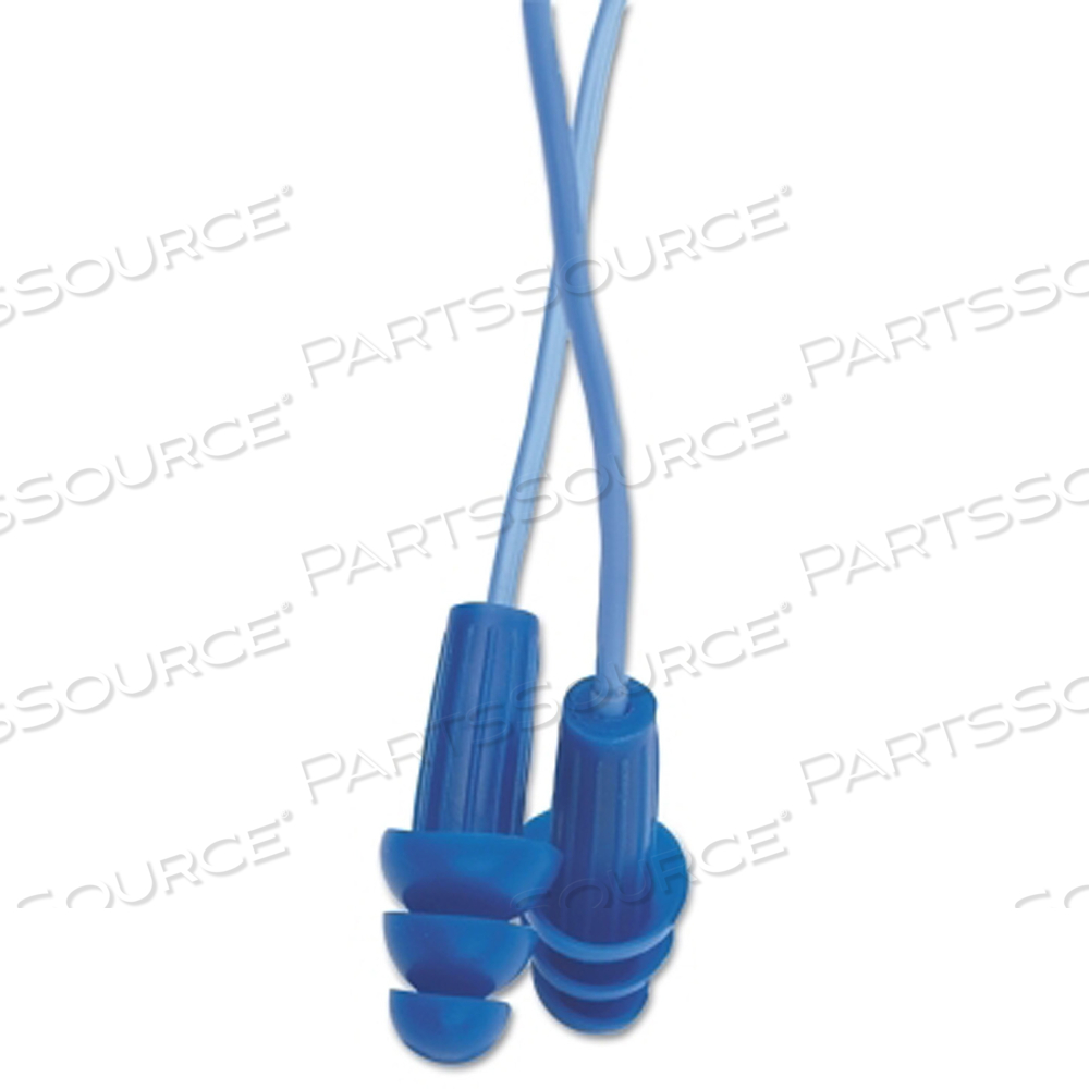H20 METAL DETECTABLE REUSABLE EARPLUGS - CORDED, PLASTIC, BLUE, CORDED by Jackson Safety H20 METAL DETECTABLE REUSABLE EARPLUGS - CORDED, PLASTIC, BLUE, CORDED by Jackson Safety