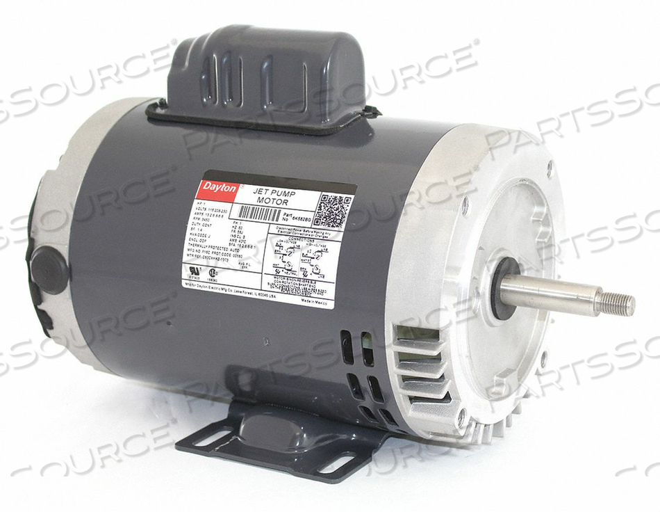 MOTOR 1 HP 3 450 RPM 56J 115/208-230V by DAYTON ELECTRIC MANUFACTURING CO