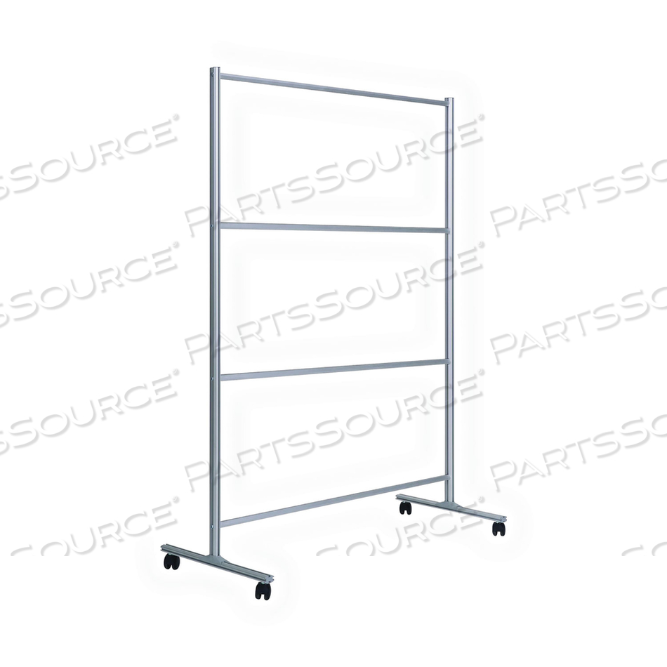 MASTERVISION MOBILE STAND WITH GLASS DIVIDER, 50"W X 68-1/2"H by MasterVision