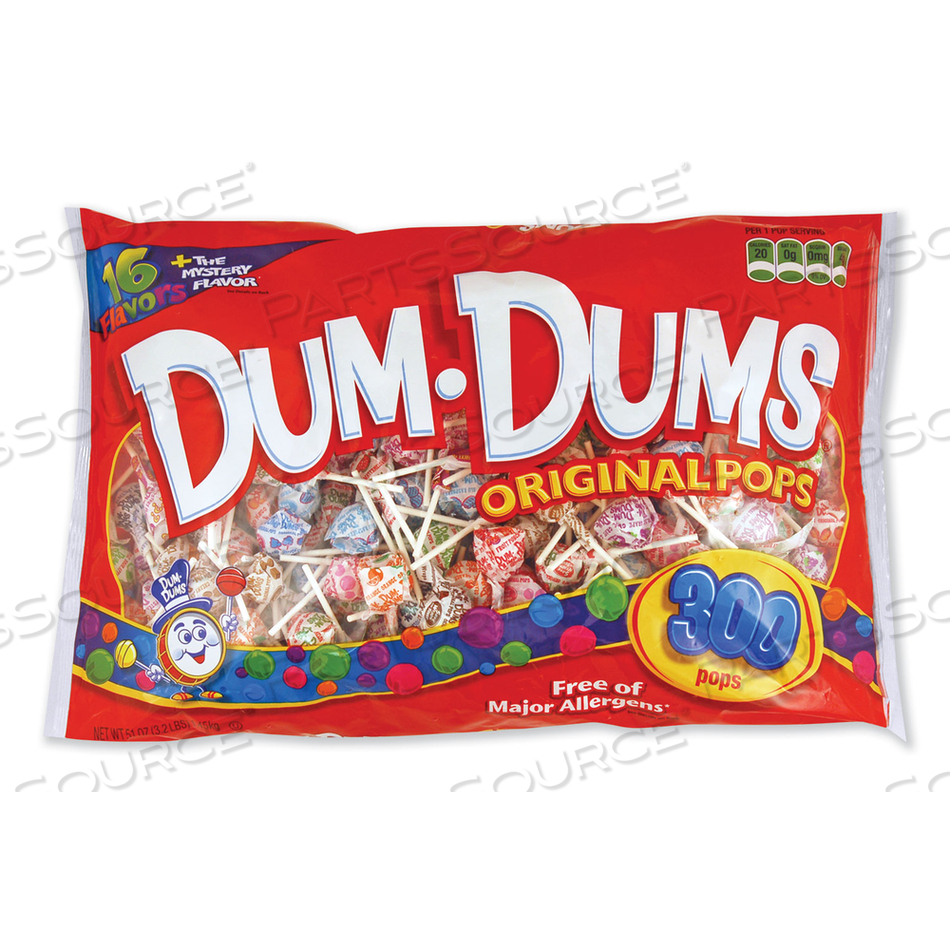 DUM-DUM-POPS, ASSORTED FLAVORS, INDIVIDUALLY WRAPPED by Spangler DUM-DUM-POPS, ASSORTED FLAVORS, INDIVIDUALLY WRAPPED by Spangler