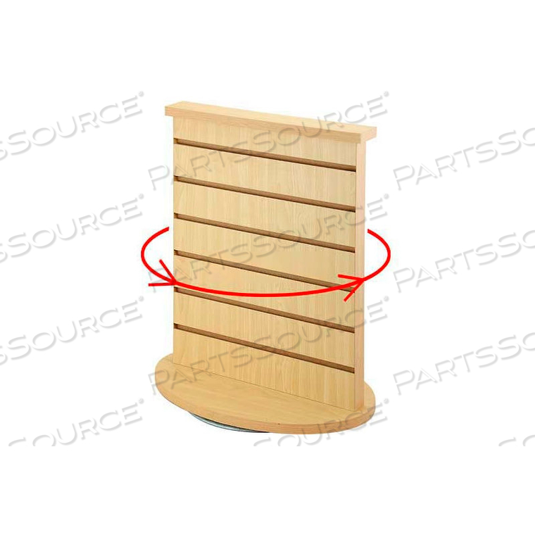 ROTATING COUNTERTOP DISPLAY, 18"W X 12"D X 21-1/2"H, MAPLE by Amko Displays LLC