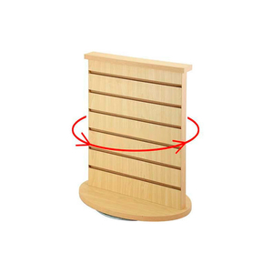 ROTATING COUNTERTOP DISPLAY, 18"W X 12"D X 21-1/2"H, MAPLE by Amko Displays LLC