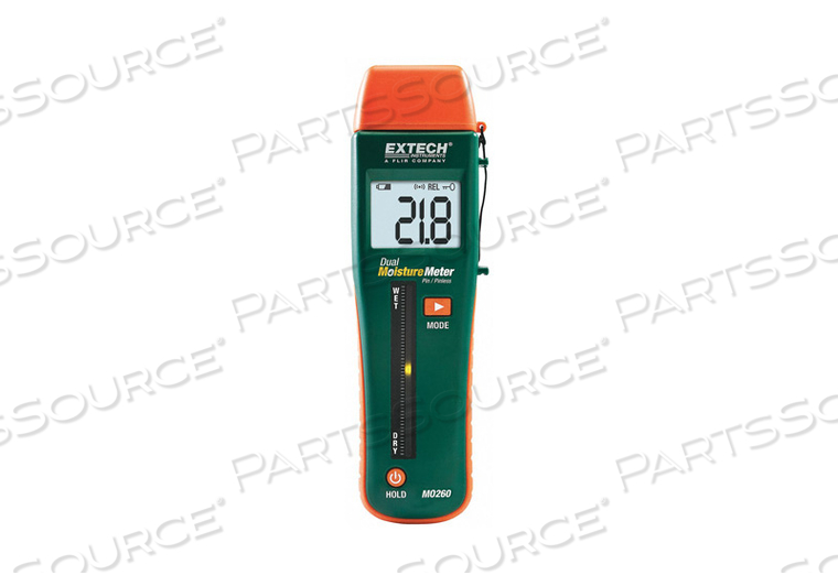 COMBINATION PIN/PINLESS MOISTURE METER, REACHARGEABLE, 0.44"L by Extech Instruments