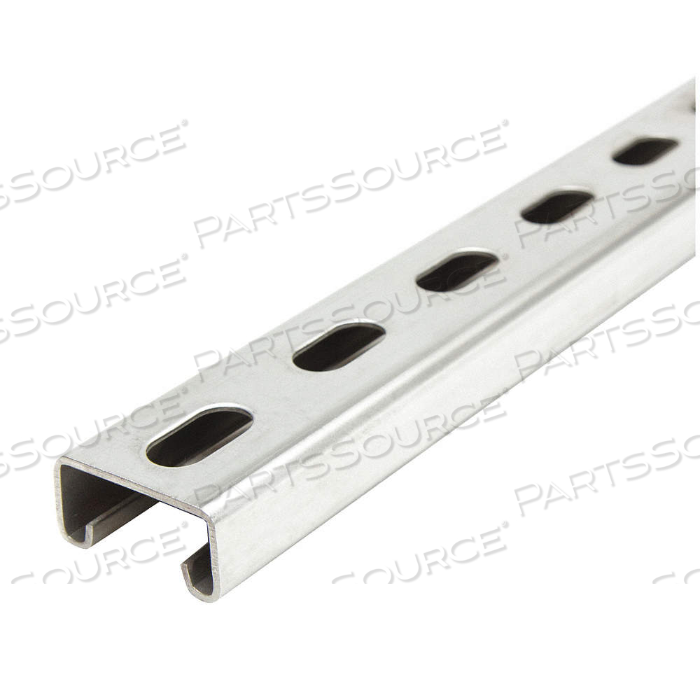 STRUT CHANNEL - SLOTTED, 304 STAINLESS STEEL, 14 GA GAUGE, 13/16 IN OVERALL HT, 4 FT OVERALL LG by Approved Vendor