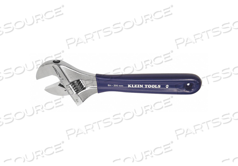 ADJUSTABLE WRENCH, EXTRA-WIDE JAW, 8 IN by Klein Tools