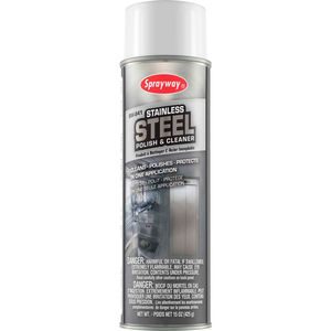 STAINLESS STEEL CLEANER & POLISH, 20 OZ. AEROSOL CAN by Sprayway