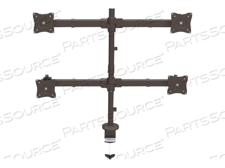 VESA 75X75/100X100MM HEAVY DUTY STEEL DESK MOUNT QUAD MONITOR ARM (2X2) SUPPORTS by StarTech.com Ltd.