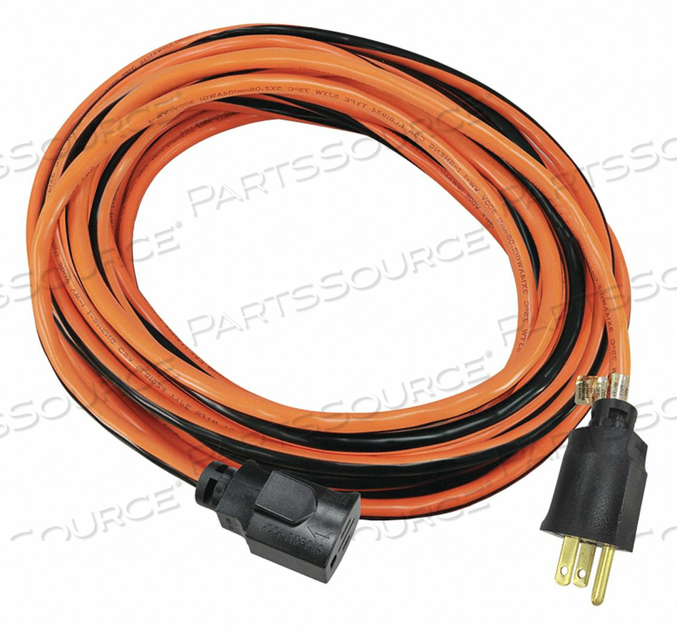 LOCKING EXTENSION CORD, LOCATION OUTDOOR, CORD LENGTH 25 FT, WIRE SIZE 14 AWG, MAX. AMPS 15 A, VOLTAGE 125V AC, PLUG CONFIGURATION NEMA 5-15 by Power First LOCKING EXTENSION CORD, LOCATION OUTDOOR, CORD LENGTH 25 FT, WIRE SIZE 14 AWG, MAX. AMPS 15 A, VOLTAGE 125V AC, PLUG CONFIGURATION NEMA 5-15 by Power First