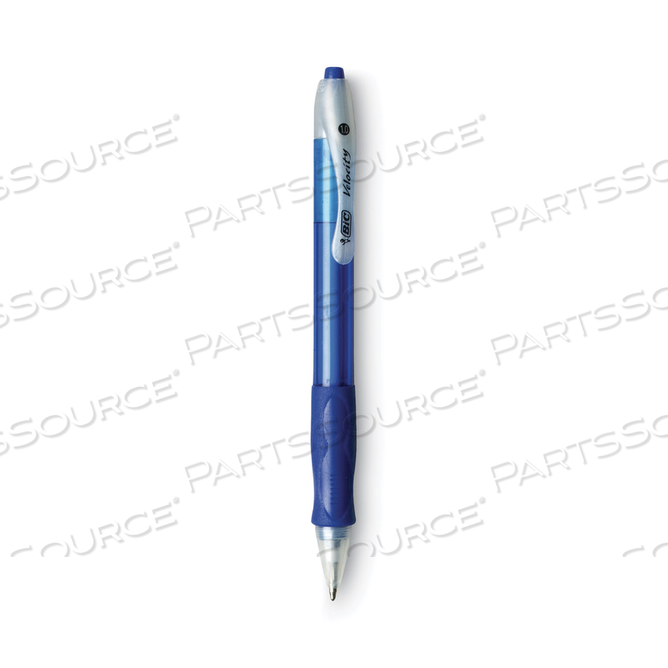 VELOCITY EASY GLIDE BALLPOINT PEN VALUE PACK, RETRACTABLE, MEDIUM 1 MM, BLUE INK, BLUE BARREL by BIC VELOCITY EASY GLIDE BALLPOINT PEN VALUE PACK, RETRACTABLE, MEDIUM 1 MM, BLUE INK, BLUE BARREL by BIC
