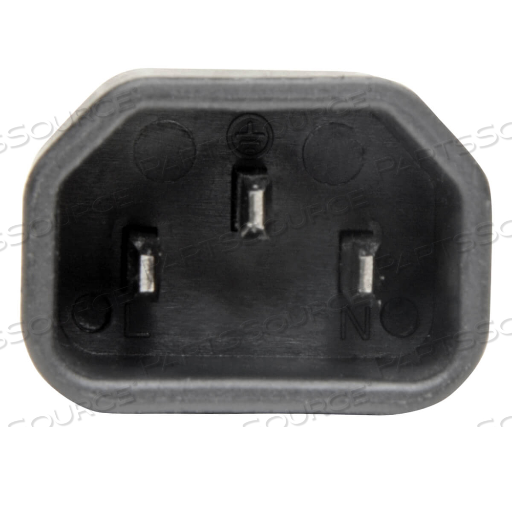 LAPTOP/NOTEBOOK POWER CORD ADAPTER IEC C14 TO C5 10A 250V BLACK by Tripp Lite LAPTOP/NOTEBOOK POWER CORD ADAPTER IEC C14 TO C5 10A 250V BLACK by Tripp Lite