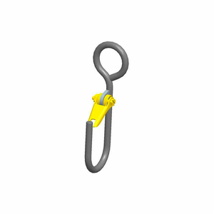 3/8" ALLOY LATCHING J-HOOK, STYLE B 365 LB. CAPACITY by Machining & Welding By Olsen, Inc.