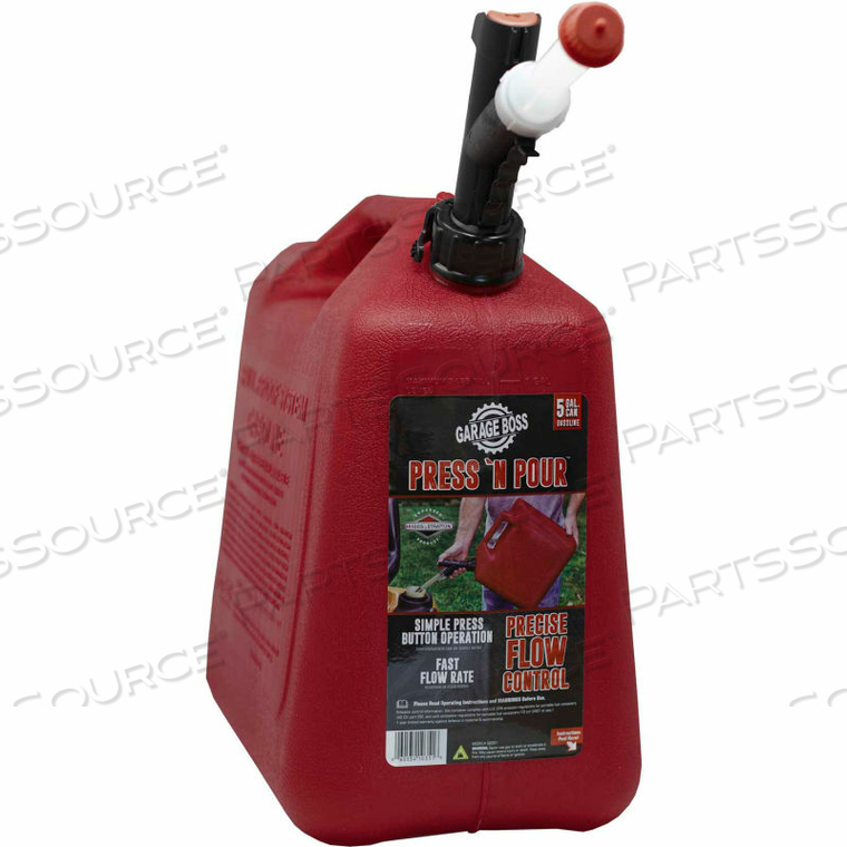 BRIGGS & STRATTON PRESS N POUR 5 GALLON GAS CAN by The Plastics Group BRIGGS & STRATTON PRESS N POUR 5 GALLON GAS CAN by The Plastics Group