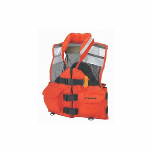 SEARCH AND RESCUE (SAR) FLOTATION VEST, USCG TYPE III, ORANGE, NYLON, M by Stearns Flotation