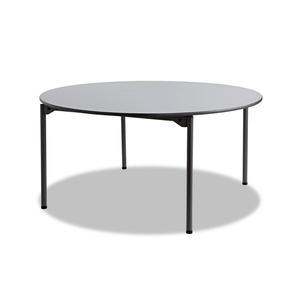 MAXX LEGROOM WOOD FOLDING TABLE, ROUND TOP, 60" DIAMETER X 29.5H, GRAY/CHARCOAL by Iceberg Enterprises