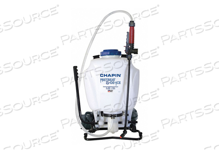 LIQUID ICE MELT WITH 4 GALLON PRETREAT & DE-ICE BACKPACK SPRAYER by Chapin International