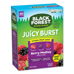 JUICY BURST FRUIT FLAVORED SNACK, BERRY MEDLEY, 32 OZ, 40/BOX by Black Forest