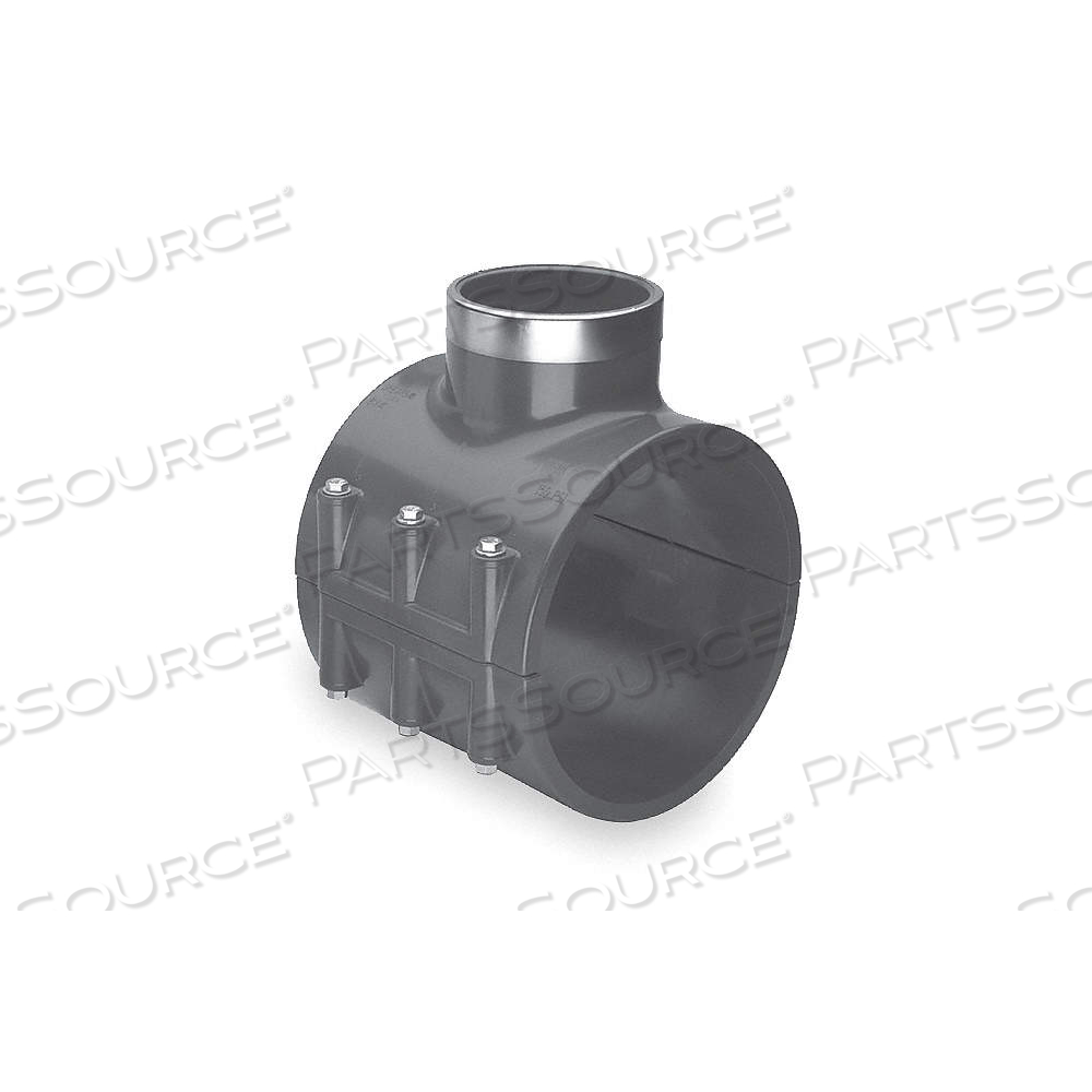 SADDLE CLAMP, 4 IN X 4 IN X 2 IN FITTING PIPE SIZE, SCHEDULE 80, FEMALE NPT, 235 PSI @ 73°F, TEE by Approved Vendor