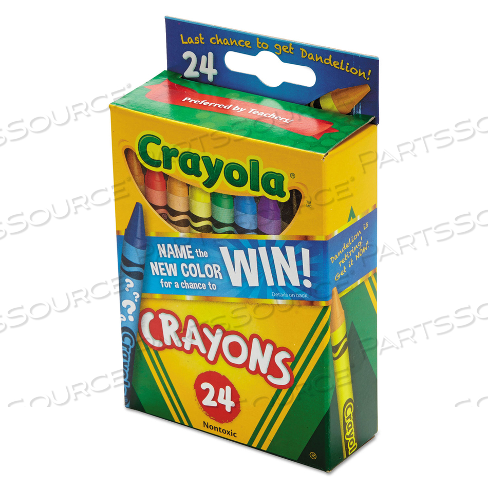 CLASSIC COLOR CRAYONS, PEGGABLE RETAIL PACK by Crayola