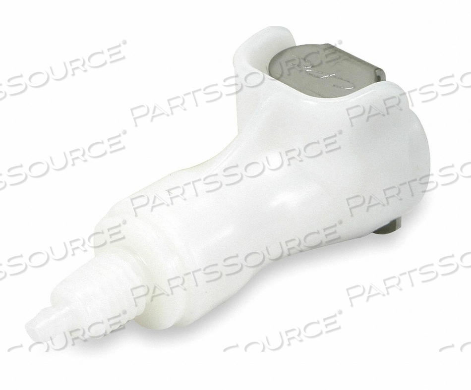 1/4 PTF VALVED IN-LINE ACETAL COUPLING BODY by Colder Products Company