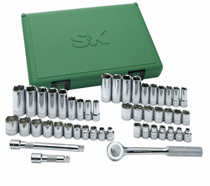 SOCKET WRENCH SET 3/8 IN DR 49 PC by SK Professional Tools