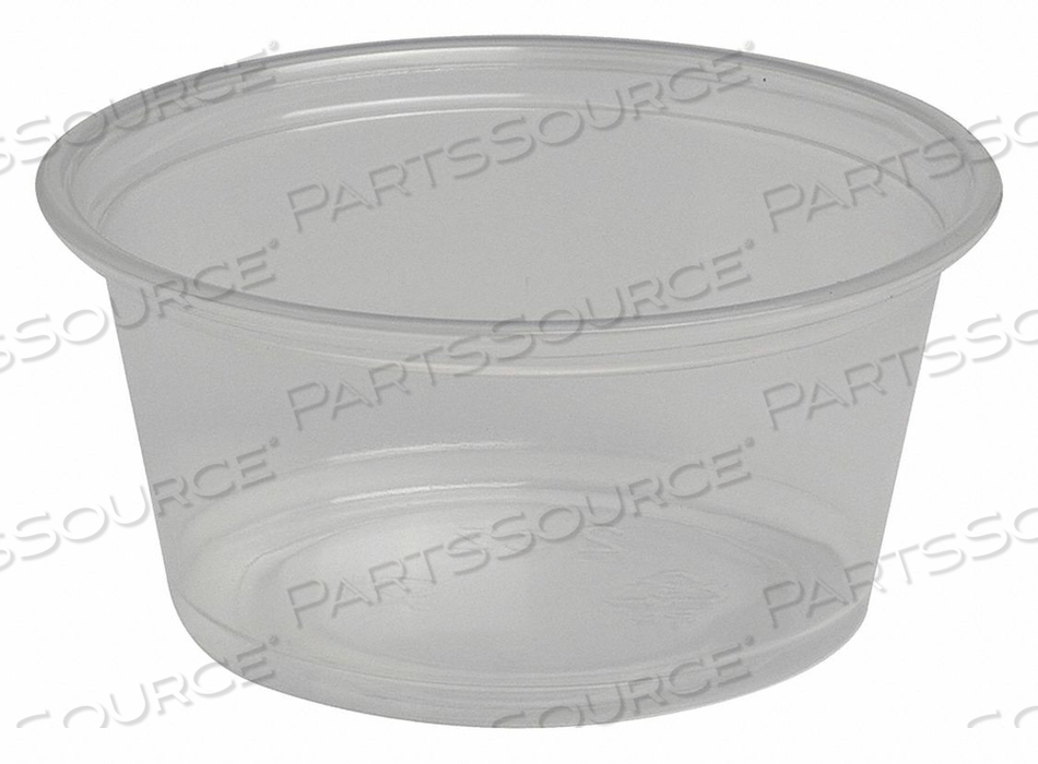 PORTION CUP 2 OZ. PLASTIC CLEAR PK2400 by Dixie