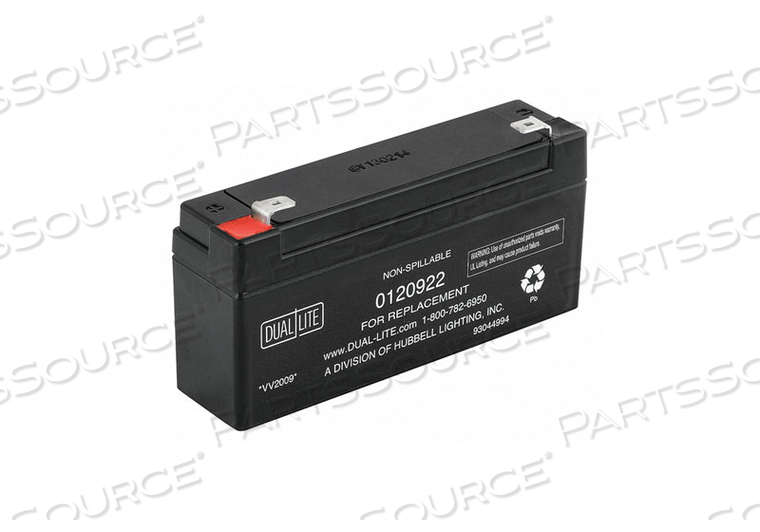 BATTERY 6VDC 3AH 0.250 FASTON by Hubbell Power Systems BATTERY 6VDC 3AH 0.250 FASTON by Hubbell Power Systems