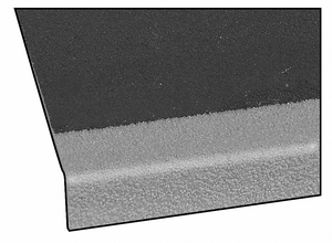 STAIR TREAD COVER GRAY 36IN W POLYESTER by Fibergrate