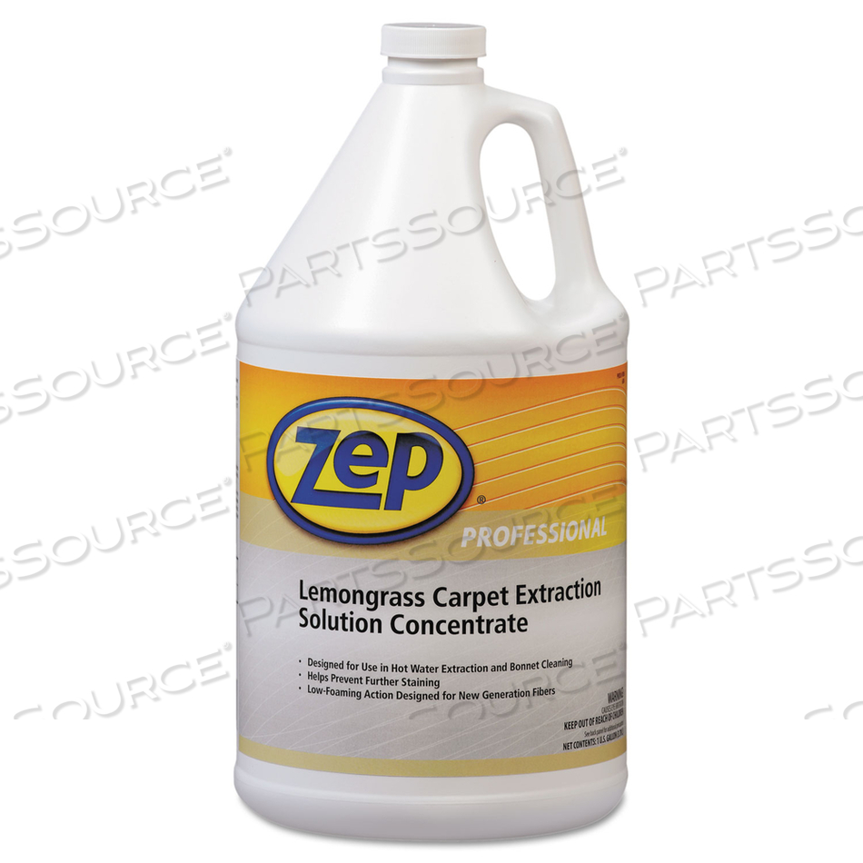 CARPET EXTRACTION CLEANER, LEMONGRASS, 1 GAL BOTTLE by Zep CARPET EXTRACTION CLEANER, LEMONGRASS, 1 GAL BOTTLE by Zep