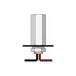 EASY MOUNT ADAPTER W/ 6" HOT WIRE AND GROUND WIRE PIGTAILS by Checkers