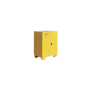 FLAMMABLE CABINET W/LEGS, MANUAL CLOSE DOUBLE DOOR, 120 GAL., 59"WX34"DX69"H by Jamco