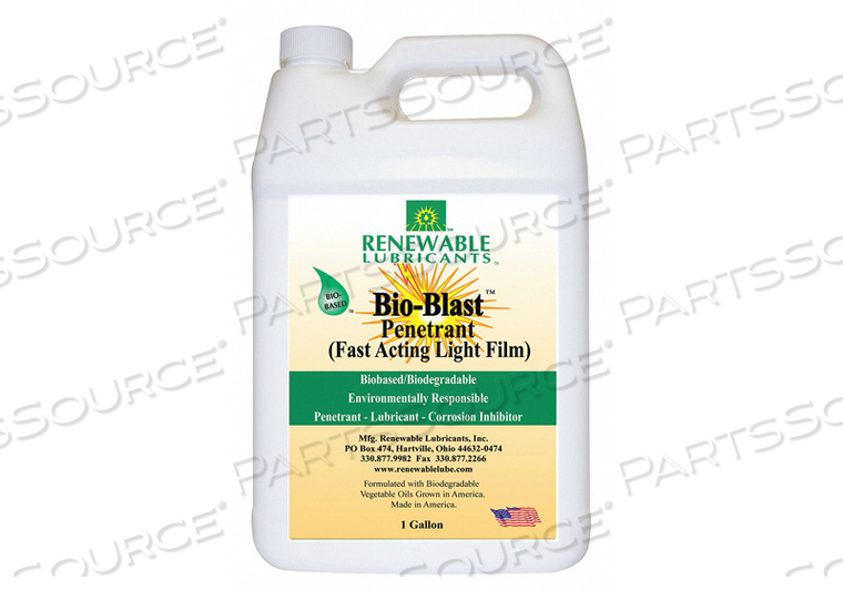 PENETRANT LUBRICANT BIO-BLAST 1 GAL by Renewable Lubricants