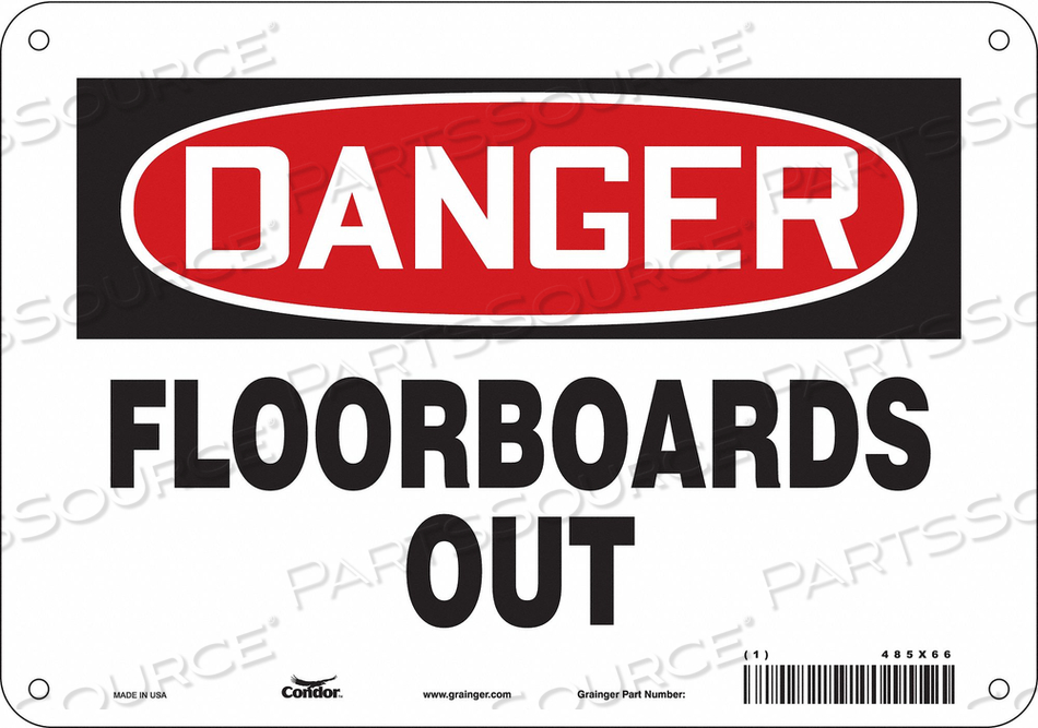 CONSTRUCTION SIGN 10 W 7 H 0.055 THICK 