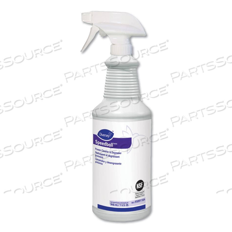 SPEEDBALL HEAVY-DUTY CLEANER, CITRUS, LIQUID, 1QT. SPRAY BOTTLE by Diversey