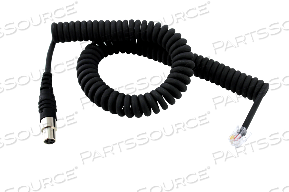 COILED CORD CABLE AND CONNECTOR ASSEMBLY by Imex, LLC