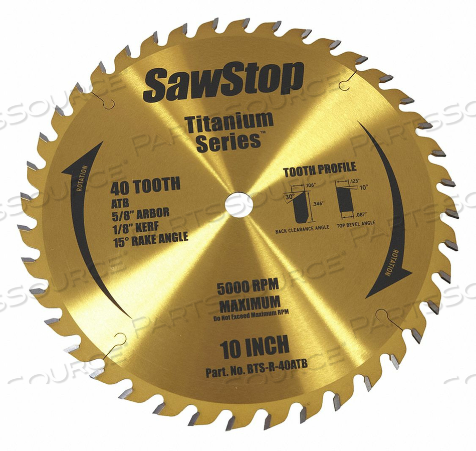 CIRCULAR SAW BLADE BLADE DIA 10 IN. by Sawstop CIRCULAR SAW BLADE BLADE DIA 10 IN. by Sawstop