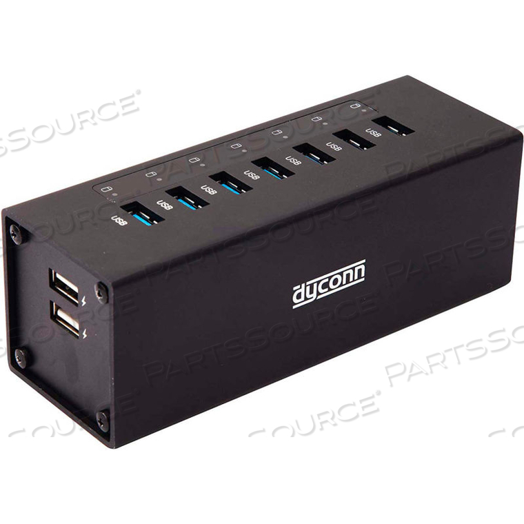 DYCONN 9-PORT USB 3.0 POWER HUB WITH CHARGING PORT by AOK Group Inc DYCONN 9-PORT USB 3.0 POWER HUB WITH CHARGING PORT by AOK Group Inc