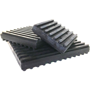 STEEL INSERT ANTIVIBRATION RUBBER PAD 4" X 4" X 3/4" by Vibrasystems