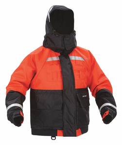 FLOTATION JACKET DELUXE HOOD ORG 3XL by Kent Safety