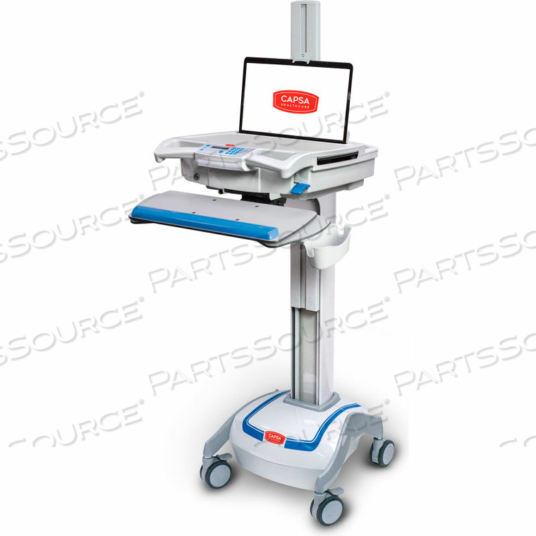 M38E NON-POWERED POINT OF CARE MOBILE LAPTOP CART, NO DRAWERS 