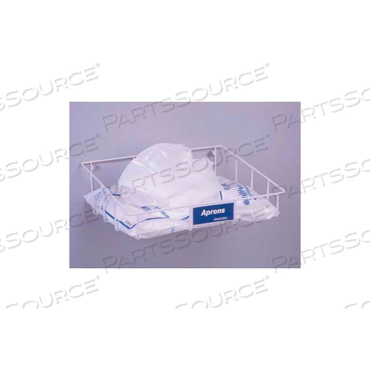 APRON DISPENSER TRAY, FOR HORIZONTAL PACKAGED APRONS, 6"H X 20-1/2"W X 15"D by Horizon Mfg Enterprises, Inc