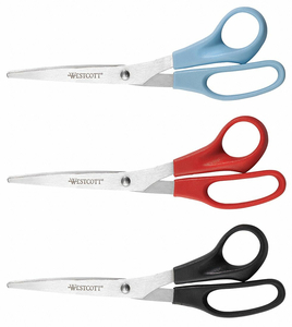 MULTIPURPOSE SCISSORS 8 IN L PK3 by Westcott MULTIPURPOSE SCISSORS 8 IN L PK3 by Westcott