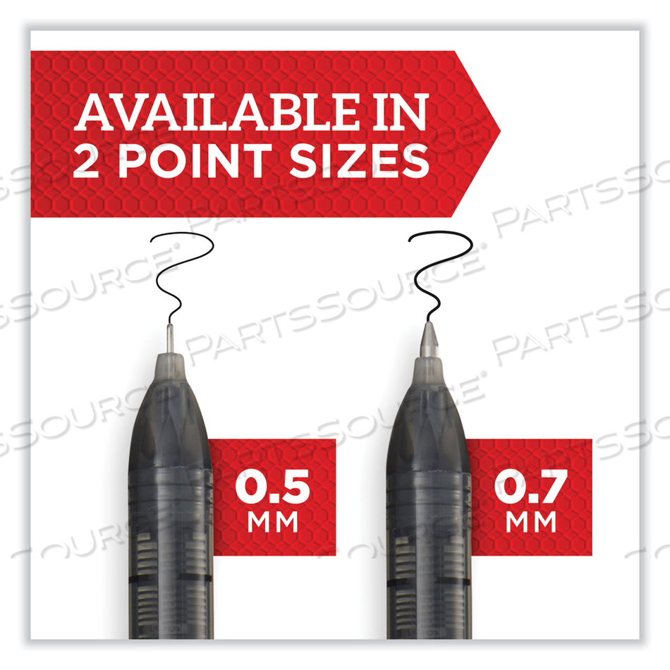 PROFESSIONAL DESIGN ROLLER BALL PEN, STICK, FINE 0.5 MM, BLACK INK, BLACK BARREL by Sharpie