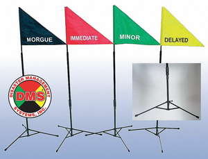 TREATMENT AREA FLAG KIT 12 PCS by Disaster Management Systems (DMS)