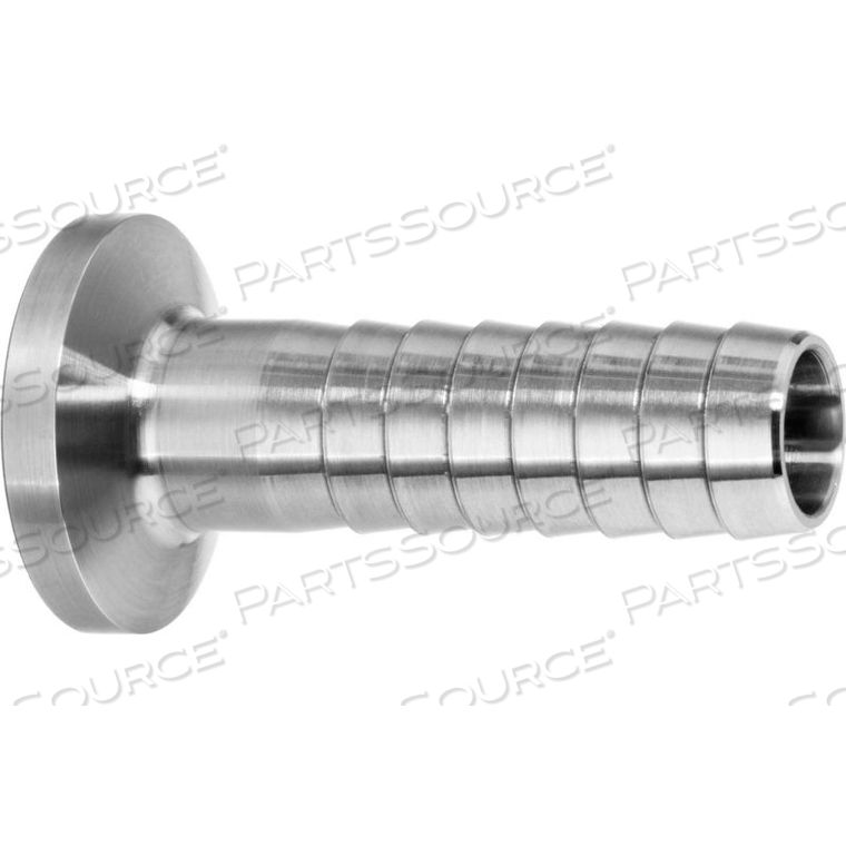 304SS HOSE ADAPTERS, TUBE-TO-BARBED HOSE FOR QUICK CLAMP FITTINGS - FOR 4" TUBE X 4" BARBED HOSE ID 