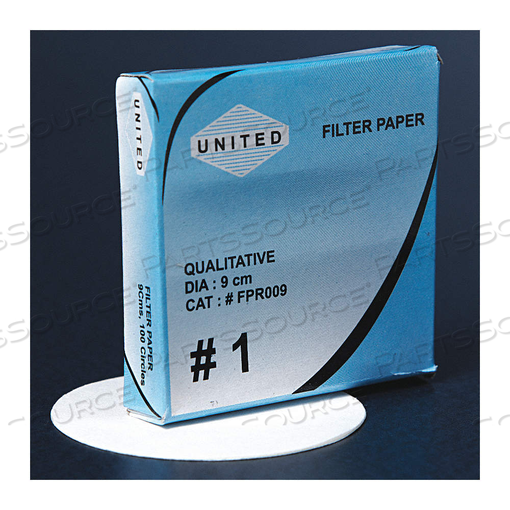 QUALITATIVE FILTER PAPER, 1 GRADE, 15 CM DIA, 0.16 MM THICK, MEDIUM by Approved Vendor