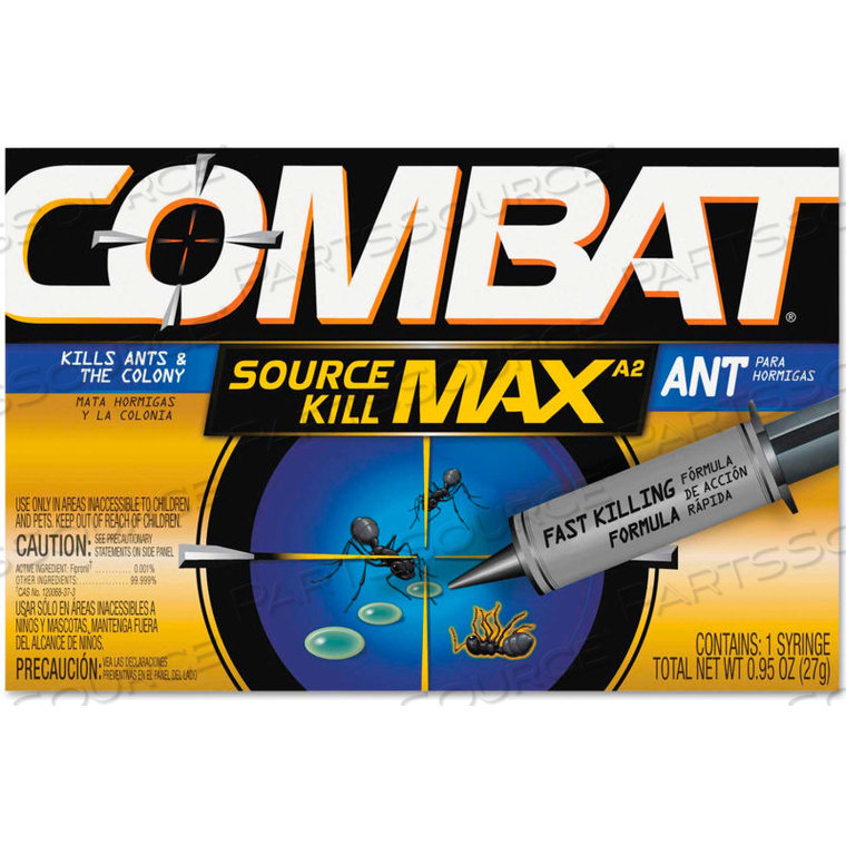 SOURCE KILL MAX ANT KILLING GEL, 27G TUBE, 12 TUBES by Combat