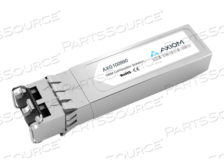 AXIOM AXG100990, SFP28 TRANSCEIVER MODULE (EQUIVALENT TO: DELL 407-BBXU), 25 GIGABIT LAN, 25GBASE-SR, LC MULTI-MODE, UP TO 328 FT, 850 NM, T by Axiom AXIOM AXG100990, SFP28 TRANSCEIVER MODULE (EQUIVALENT TO: DELL 407-BBXU), 25 GIGABIT LAN, 25GBASE-SR, LC MULTI-MODE, UP TO 328 FT, 850 NM, T by Axiom